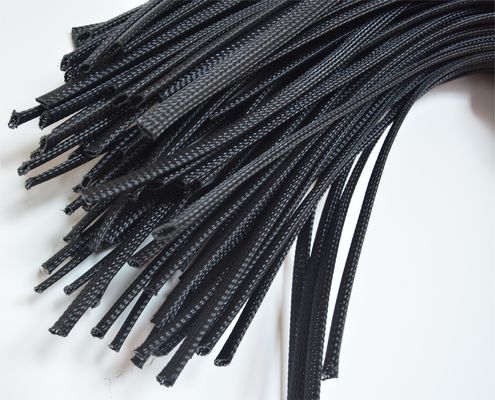 Wear Resistant PET Expandable Braided Sleeving High Flexibility
